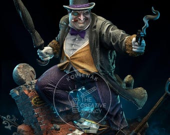 Crime Lord 1/6 Scale STL Statue | Gentleman Villain 3D Print File