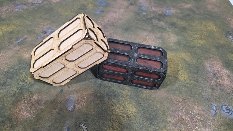 Table Top Terrain, Shipping Containers, Trench Crusade, Infinity, MDF ...