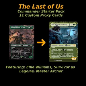Juego de cartas de comandante con arte alternativo de The Last of Us