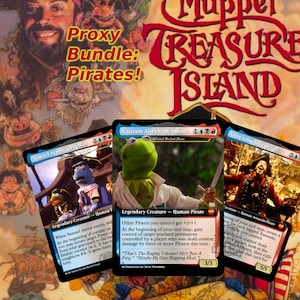 Treasure Island Pirates! Conjunto de cartas de comandante de arte alternativa