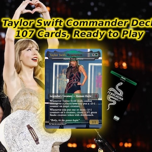 Taylor Swift Commander-kaartspel: reputatie, volledig kaartspel met 107 kaarten [v4.0]