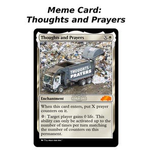 Carte Meme : pensées et prières