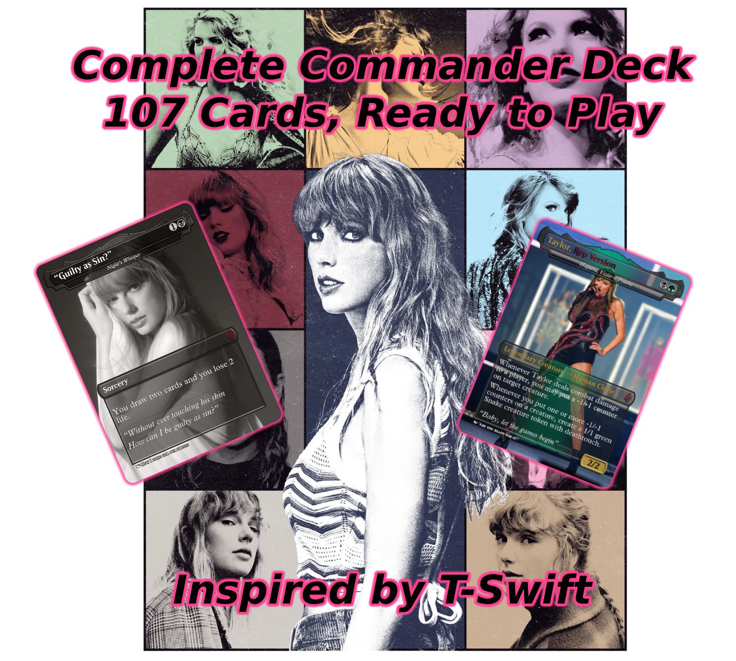 Taylor Inspired Commander Deck - 107 Cards, Ready to Play