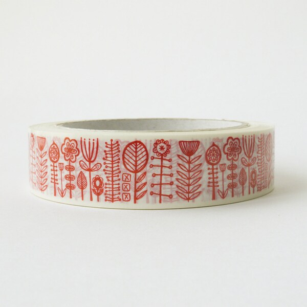 bloomsbury decorative sticky tape in red