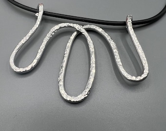 Hammered Aluminum Necklace
