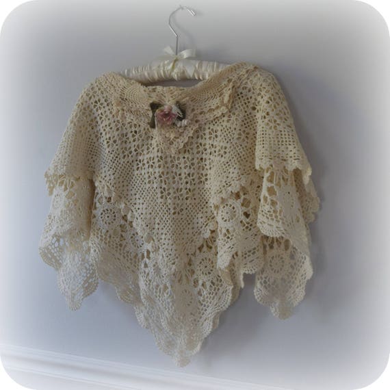 Mother Of Bride Shawl Wedding Shabby Mori Girl Rustic Etsy
