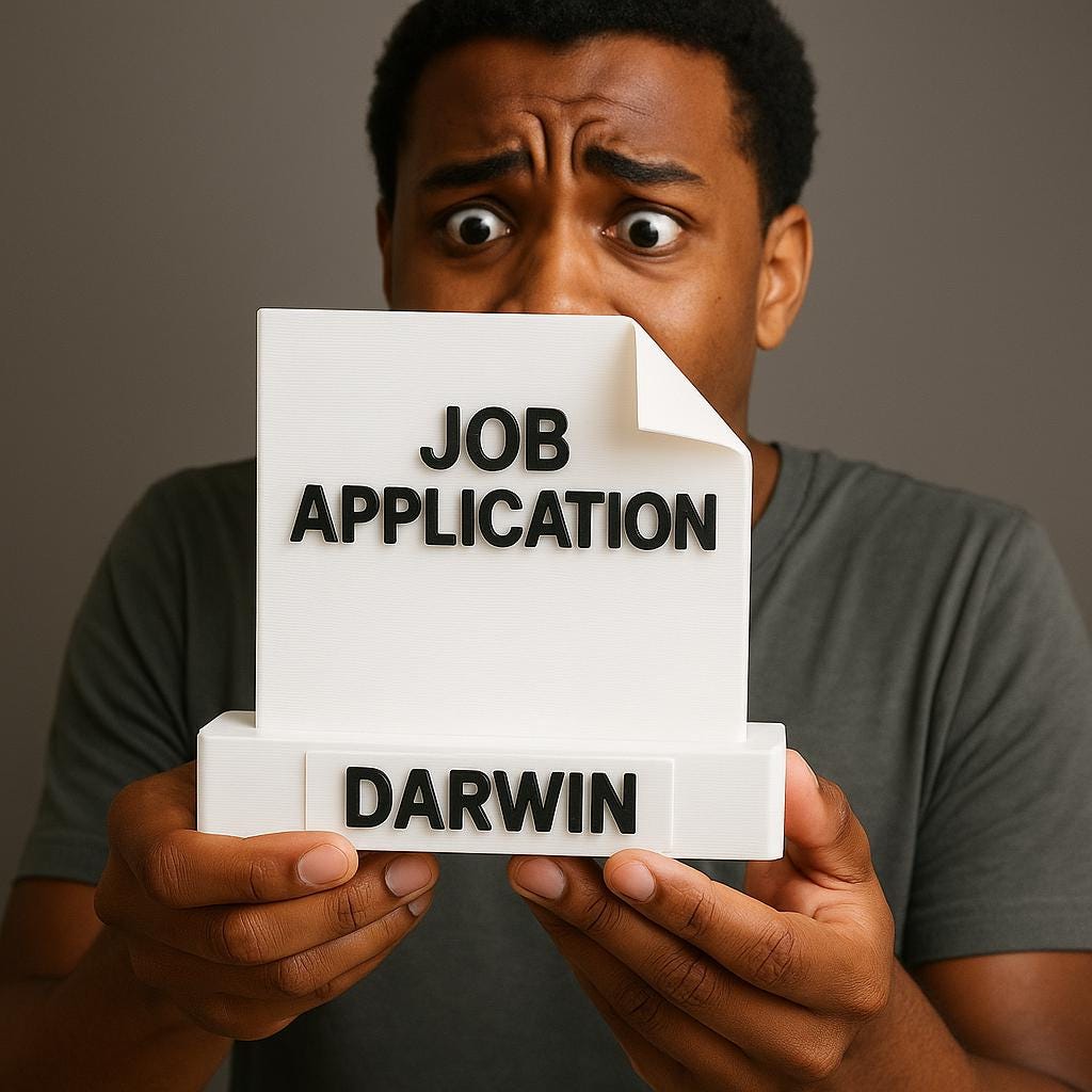 Personalized Job Application Meme Print – Funny Custom Name Gag Gift ...