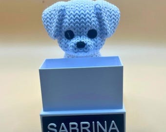 Custom Dog Pen Holder for Multiple Pens | Personalized Desk Organizer | 3D Printed Puppy Pencil Cup Gift for Dog Lovers, Students & Teachers