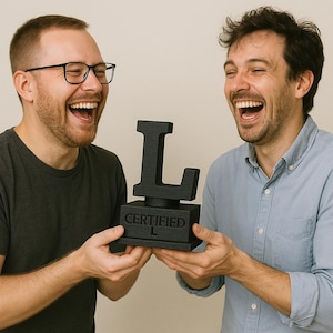 Certified L Trophy – Funny Gag Gift for Friends, Coworkers, or Siblings | 3D Printed Novelty Desk Award | “You Took the L” Meme Gift