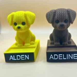 Organiseur de bureau pour chien | Boîte de rangement de bureau personnalisée imprimée en 3D | Cadeau mignon pour amoureux des chiens | Porte-crayons pour chien personnalisé pour fournitures de bureau