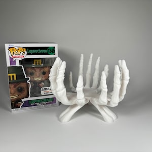 Skeleton Hands Funko Pop Holder | Spooky Display Stand for Funko Figures | Halloween Decor | Collector&#39;s Display for Pop Vinyl Figures