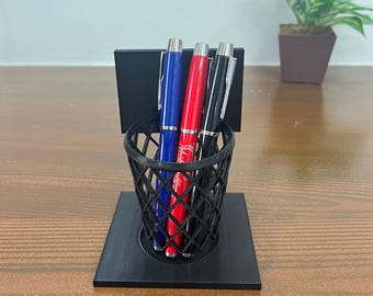 3D Printed Basketball Hoop Pen Holder | Unique Desk Organizer | Fun and Functional Gift for Sports Lovers
