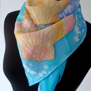 Seaside Collection Hand Painted Silk Crepe Poncho image 2