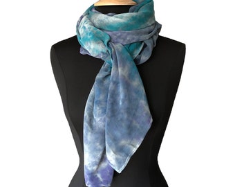 Bluemind Chiffon Silk Shawl