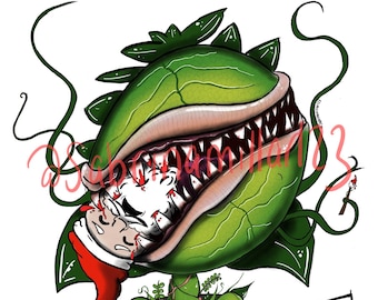 Carnivorous Plant Cartoon Drawing Digital Print, Ink Artwork of a Venus  Flytrap Alien Plant Like Audrey II Little Shop of Horrors Botanical - Etsy