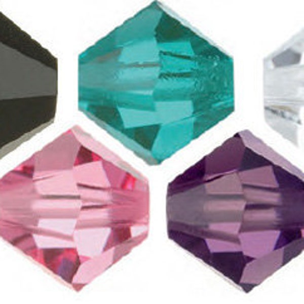 MOST POPULAR Requested Colors, 60 Swarovski Crystals Beads, 12 of 5 colors 4mm Bicone 5301 5328