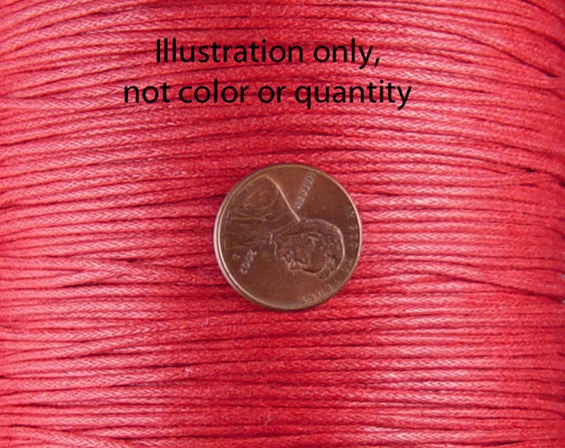 1012cor02m1-2 Cotton Wax Cord 10ct Yards Green 1.5mm thick Spool