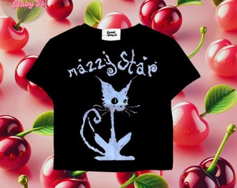 Mazzy Star Baby T-shirt - 90-tals T-shirt, Sorority Baby T-shirt, 2000-talsestetik, Grungekläder Vintage T-shirt, Babydoll-tröja, Y2K Baby T-shirt, Grunge-tröja