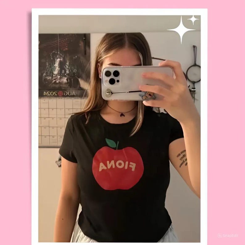 Fiona Apple babytröja - Vintage-tröjor, band-babytröja, 80-90-talsskjorta, Y2K-babytröja, 90-talsbabytröja, Fiona Apple-skjorta, sorority-tröja bild 4