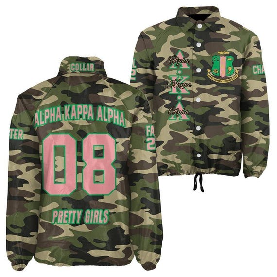 Alpha Kappa Alpha Custom Line Crossing, Personalized Camo Style