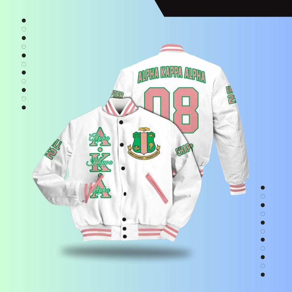 Deference Clothing Alpha Kappa Alpha Varsity Jacket Apparel