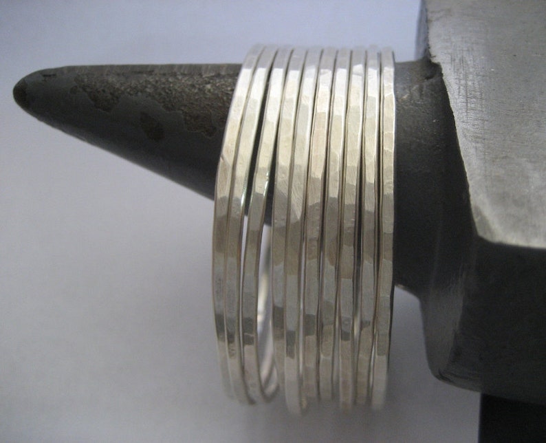 Essential Silver Bangle........Hammered Sterling Silver Bracelet