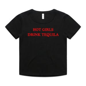 Hot Girls Drink Tequila Baby Tee Funny Tequila Shirt, Tequila Shirt, Tequila Lover Shirt, Tequila Gift, Drinking Shirts, Margarita Shirt
