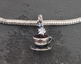 Coffee, Tea, Cocoa, Christmas Charm, Cozy Christmas Charm, Christmas Bracelet Charm, Christmas, Charms, Gift, S925