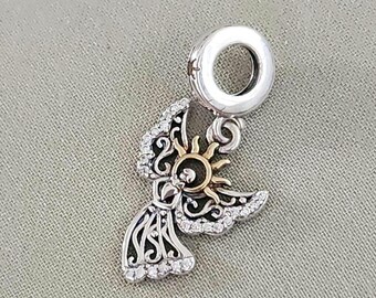 Angel Charm, Guardian Angel, Bracelet Charm, Christmas Angel, Guardian, Angel, Charm, S925