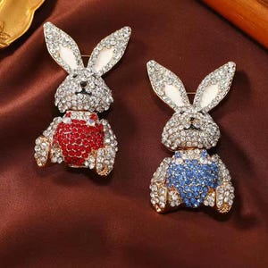 Bunny Brooch, Bunny Pin, Lapel Pin, Easter Brooch, Easter, Bunny, Rabbit, Brooch, Gift