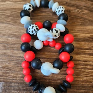 Mouse Head Silicone Bracelets, Youth Bracelet, Unisex Silicone Bracelet, Bracelet, Gift