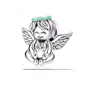 Guardian Angel Charm, Angel Bracelet Charm, Christmas Angel, Angel, Charm, S925
