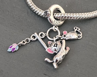 Cat Charm, Cat Bracelet Charm, Cat, Animal Charm, Gift, S925