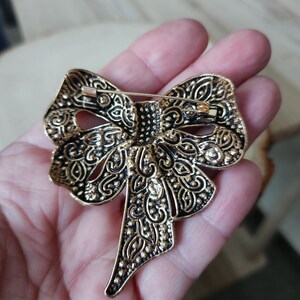 Bow Brooch, Bow Lapel Pin, Rhinestone Bow Brooch, Bow, Lapel Pins, Brooch, Gift bild 10