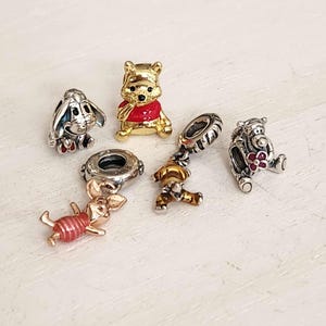 Bear Charm, Pig Charm, Donkey Charm, Tiger Charm, Bracelet Charm, S925, Gift
