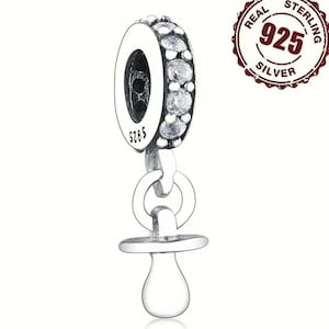 Sterling Silver Pacifier, Baby Pacifier, Binkie, Baby, Pacifier, Newborn, Baby Shower, Gift, S925