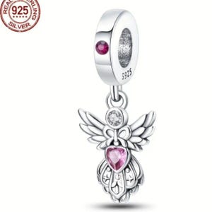 Guardian Angel Charm, Bracelet Angel Charm, Christmas Angel, Angel, Charm, S925