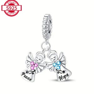 Guardian Angel Charm, Angel Charm, Christmas Angel, Guardian, Angel, Charm, S925