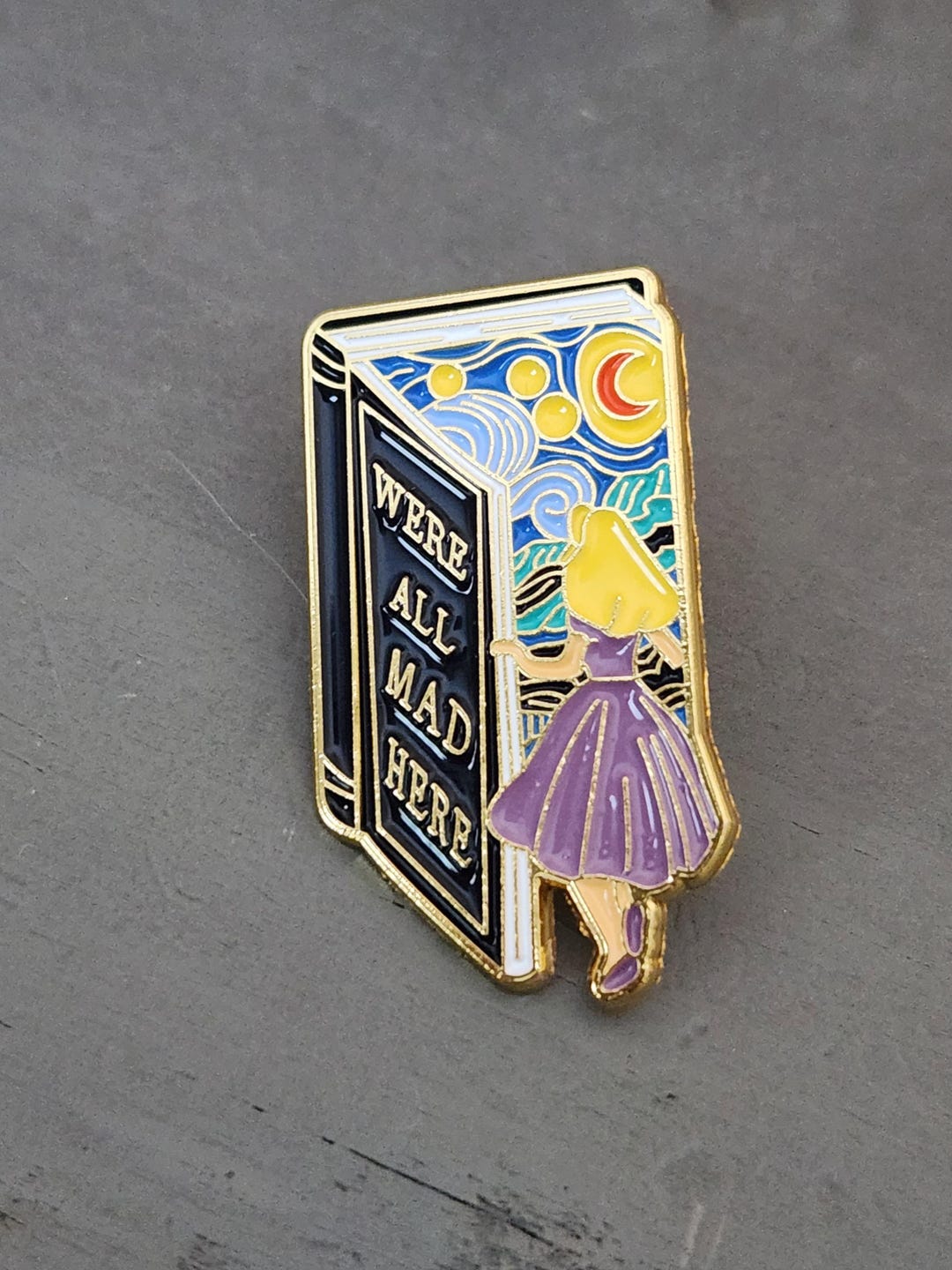 Alice in Wonderland Pins, Alice Pin, Lapel Pins, Gift - Etsy