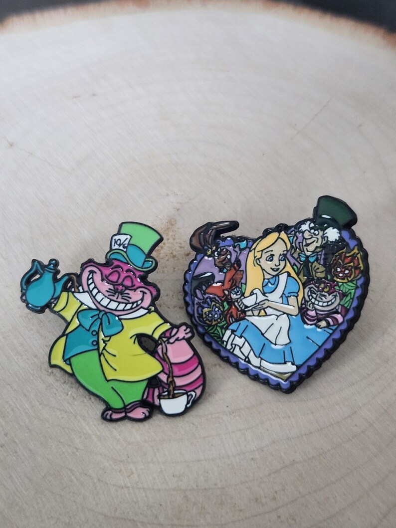 Alice in Wonderland Pins, Alice Pin, Lapel Pins, Gift - Etsy