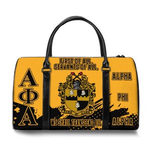 Bolsa de viaje Alpha Phi Alpha, bolsa de fraternidad estilizada Alpha Phi Alpha Sport
