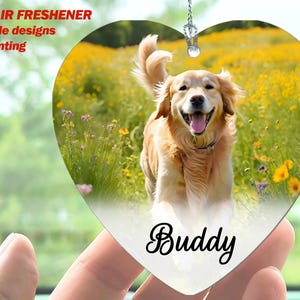 Photo Car Air Freshener/Memorial Pet Car Freshener/Custom Pet Photo Freshener/Car Scent/Personalized Gift for Cat Lover/Custom Air Freshener