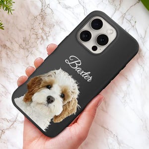 Custom Pet Phone Case for iPhone and Samsung Dog Phone Case Custom Cat Phone Case Pet Memory Gift Personalized Gifts with Pet Photo and Name