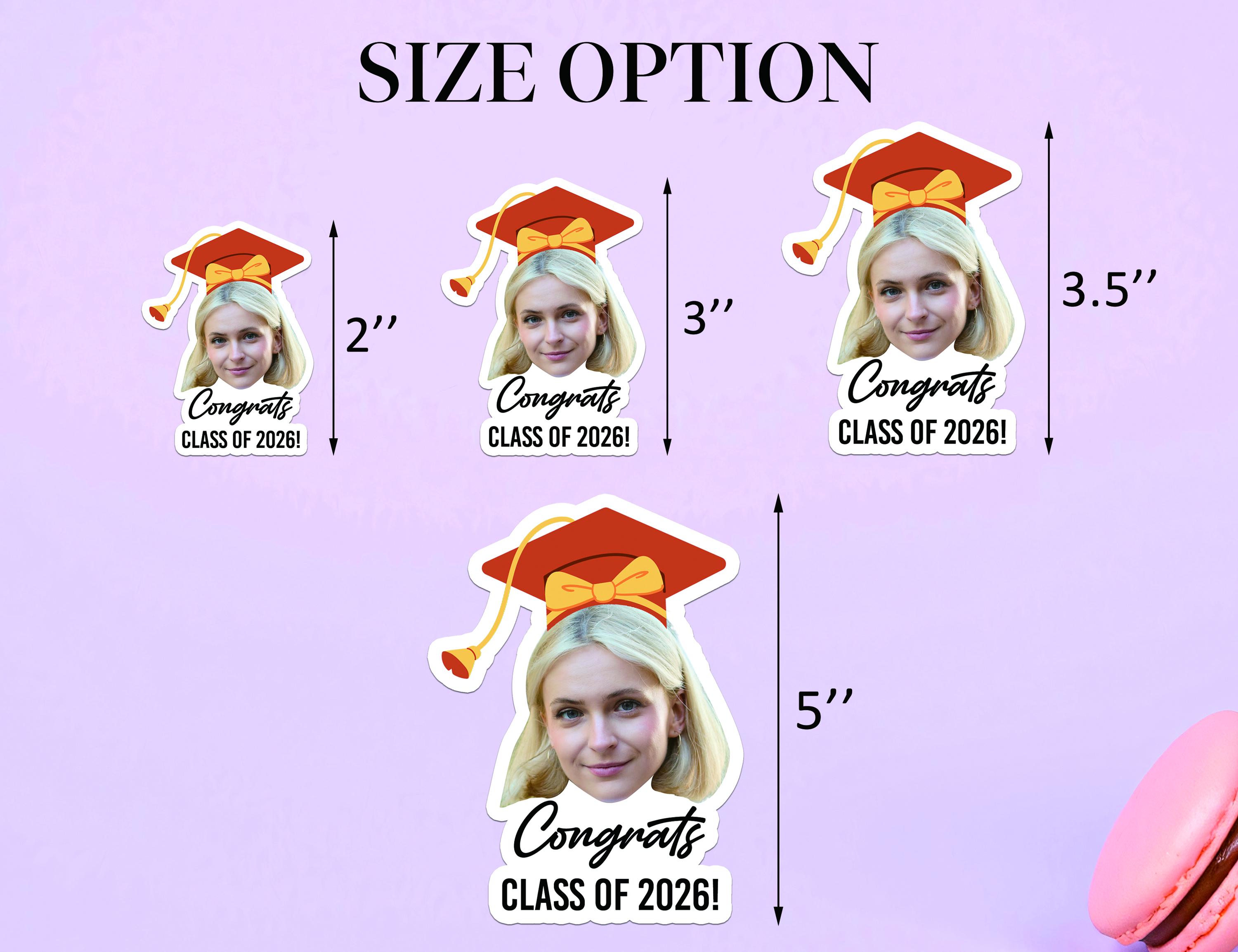 Custom Graduation Photo Stickers, Waterproof Graduation Memory Photo ...