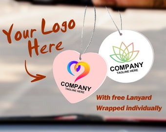 Luchtverfrisser in bulk met bedrijfslogo/bedankje voor bedrijfsfeest/autoverfrisser met geur sandelhout/bedrijfscadeaus/gepersonaliseerde autoornamenten