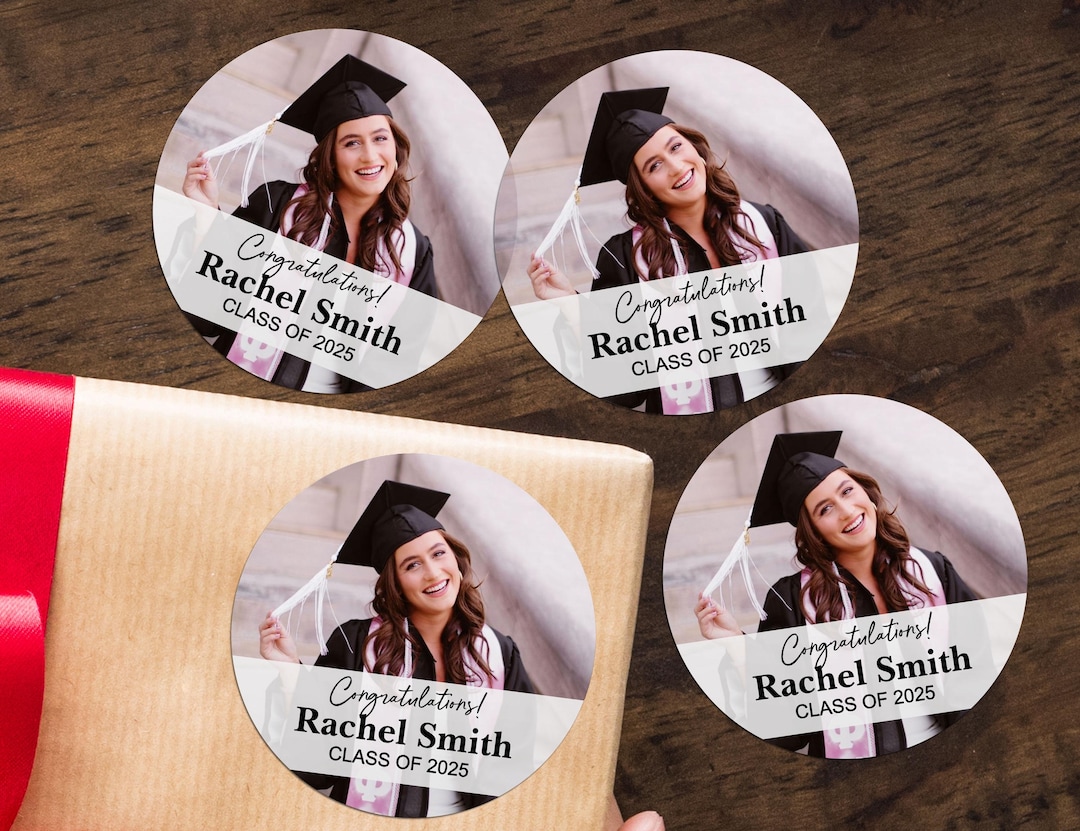 Class of 2025 Graduation Favor Label/graduation Gift Sticker/grad Party ...