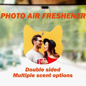 Custom Cute Photo Air Freshener Picture Air Freshener Car Accessories Photo Freshener Car Freshies Car Decors Holiday Gift for Pet Dog Lover