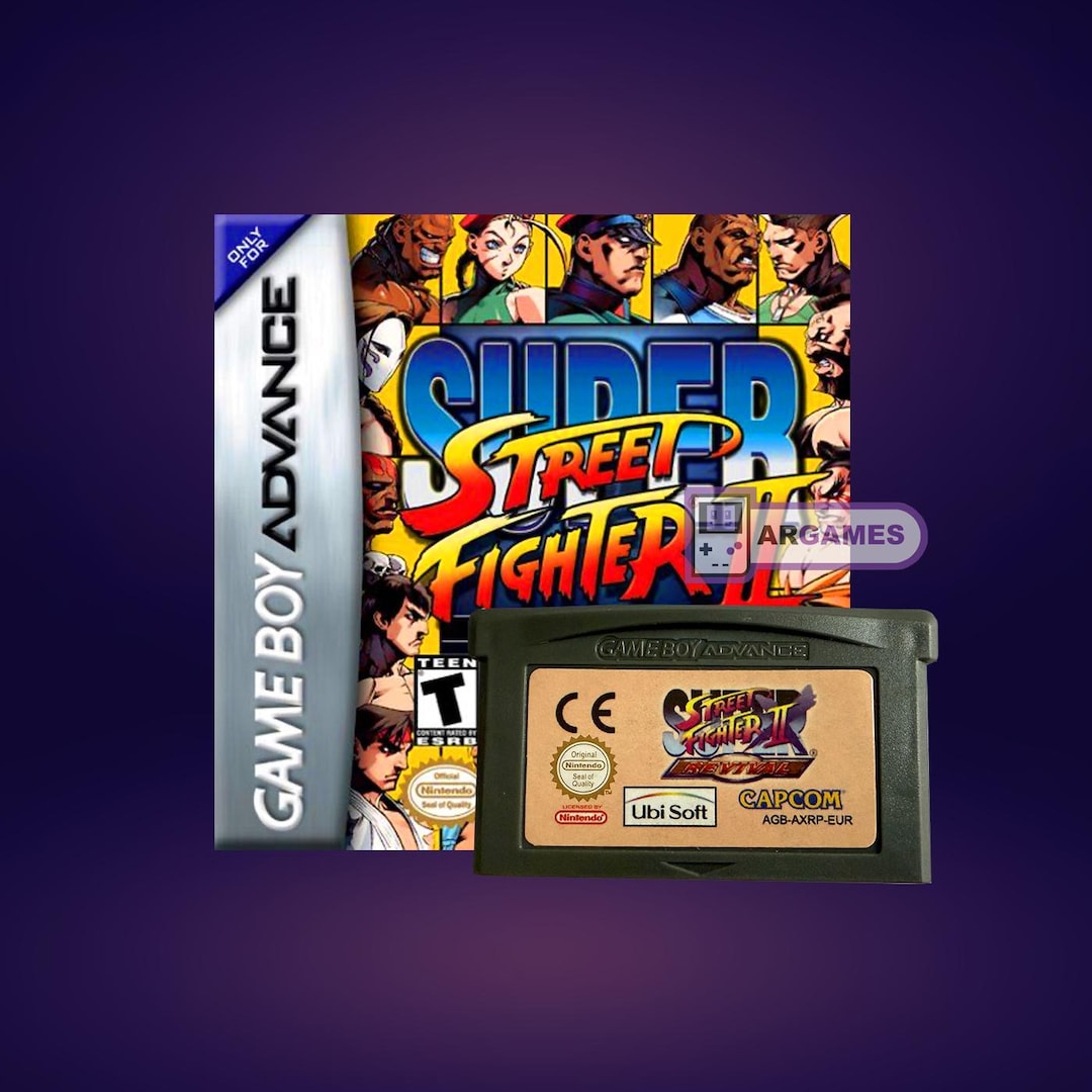 GBA Game Super Street Fighter 2 II Turbo Revival Cartridge