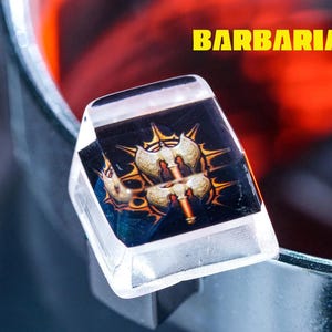 Custom Baldur’s Gate 3 Barbarian Class Keycap – Resin Gaming Keycap for Mechanical Keyboards, Perfect Gift for Fantasy and RPG Lovers