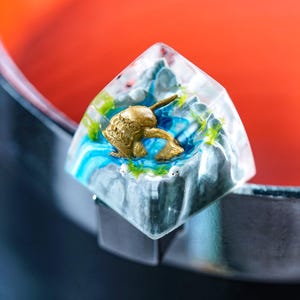 Malenia Keycap, Elden Ring Artisan Keycap, Custom Handmade Resin Keycap for Mechanical Keyboards, Gamer Gift for Dark Souls Fans